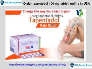 Order tapentadol 100 mg tablet online in USA
https://www.usaenergyboost.com/buy-tapentadol-100mg/
 