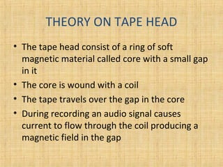 Magnetic Tape recorder | PPT