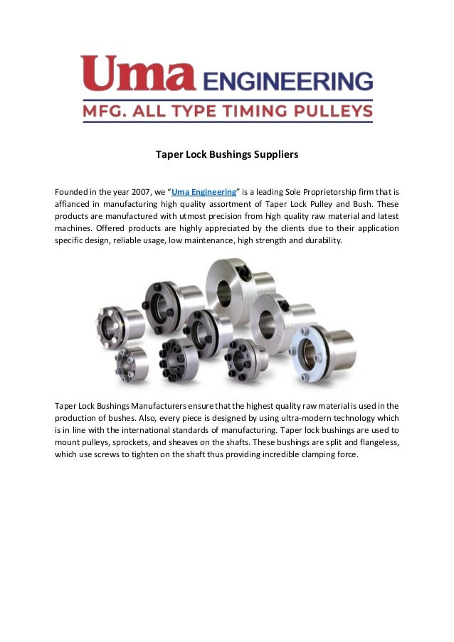 Taper lock bushings suppliers