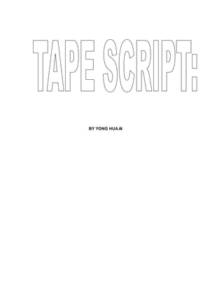 Tape script | DOCX