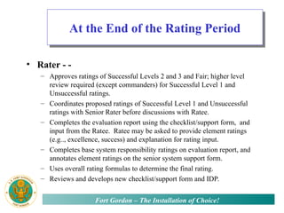 Triangle Performance Army TOTAL ARMY PERFORMANCE EVALUATION SYSTEM Trng.ppt