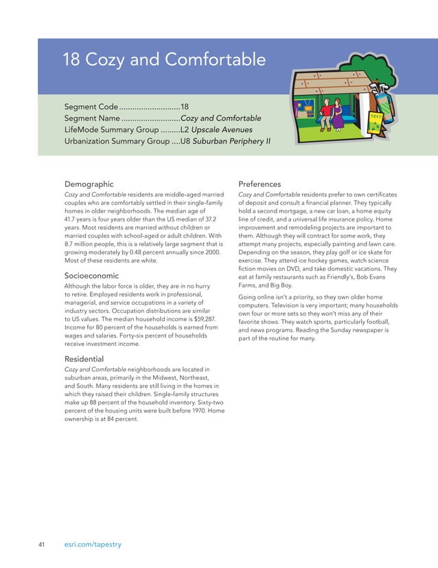 Esri Tapestry Segmentation Reference Guide