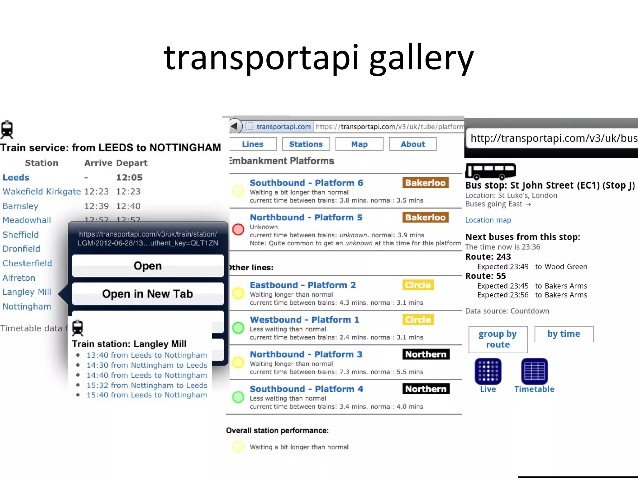 transportapi gallery
 