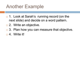 Tap Writing Method Tap indicator standards objectives | PPTX