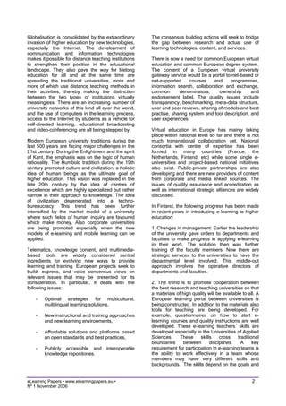 eLearning and higher education