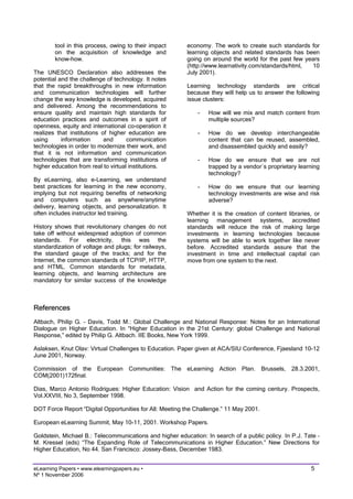 eLearning and higher education