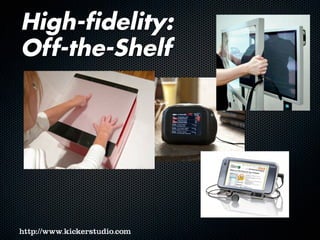 High-fidelity:
Off-the-Shelf
 