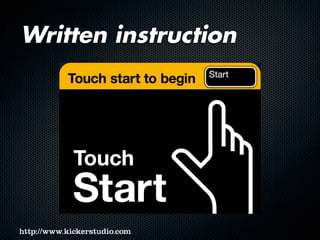 Written instruction
 