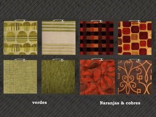 verdes Naranjas & cobres 