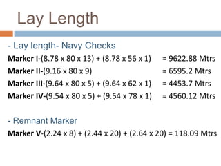 CUT ORDER PLAN SPREADING & CUTTING OF APPAREL PRODUCTS | PPTX