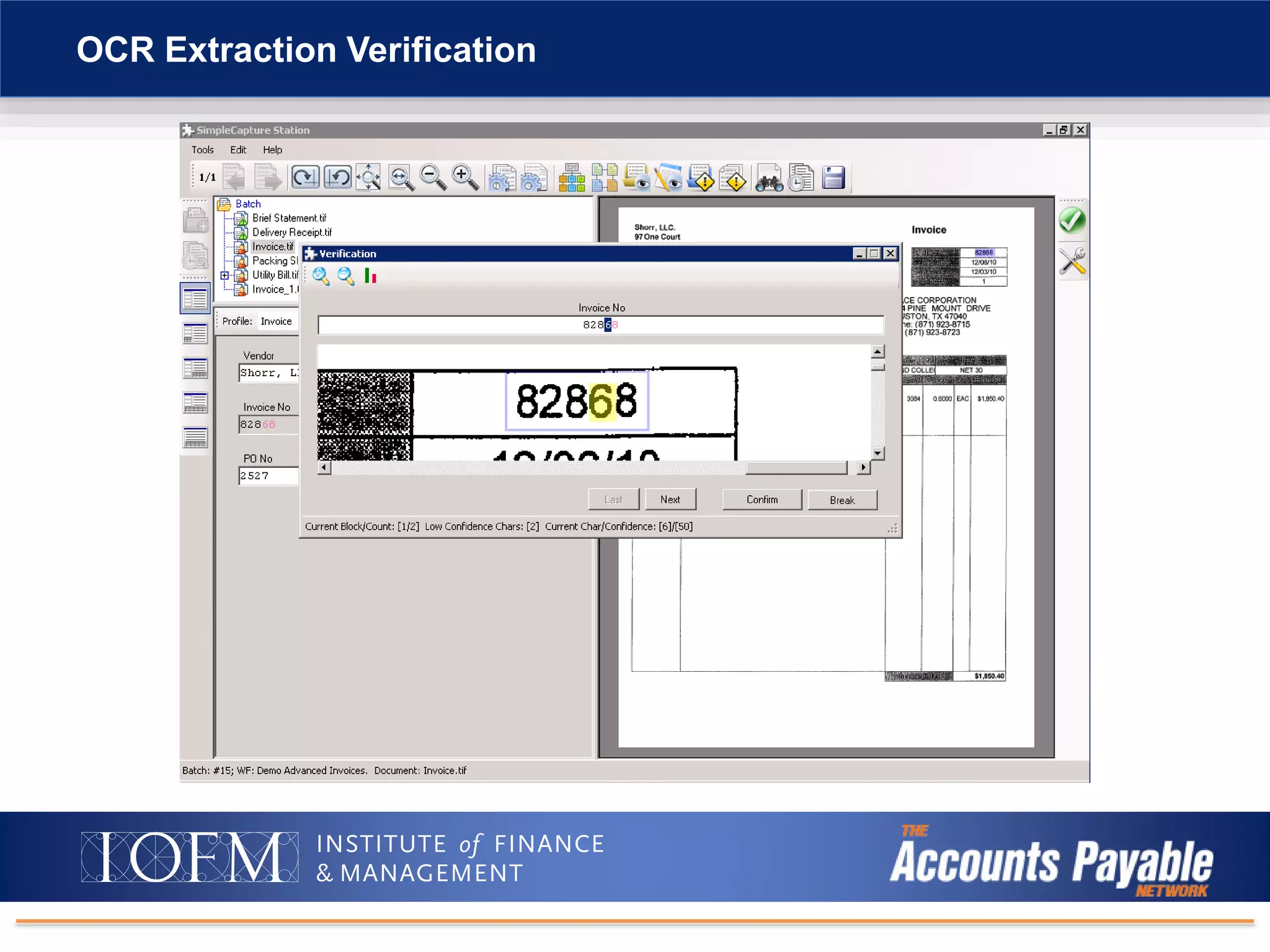 OCR Extraction Verification
 