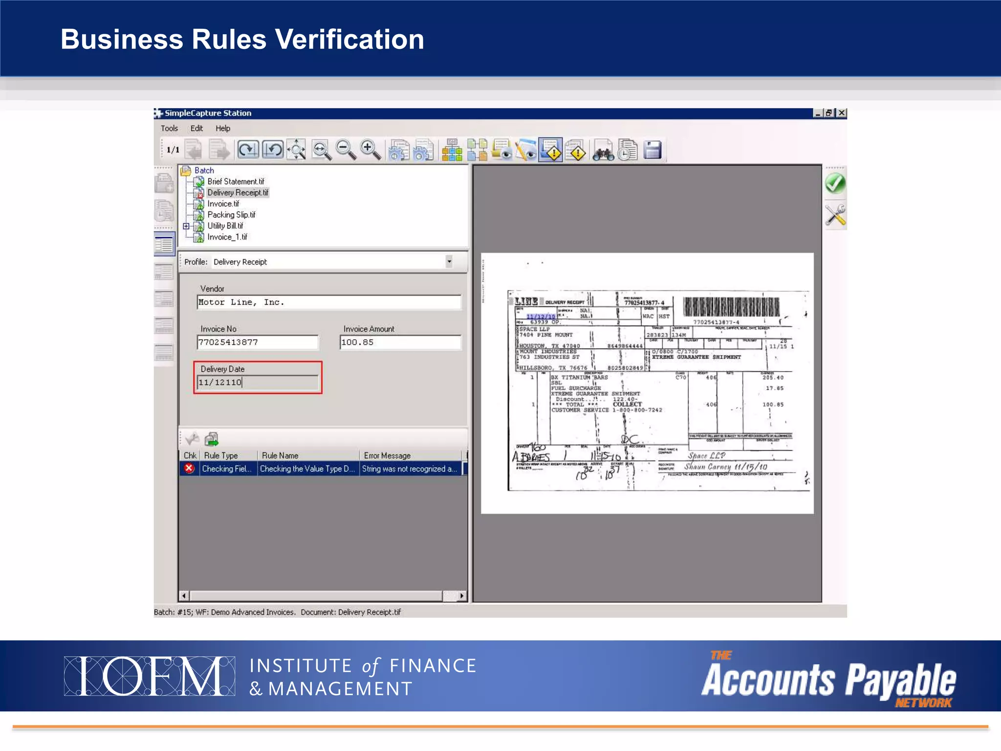 Business Rules Verification
 