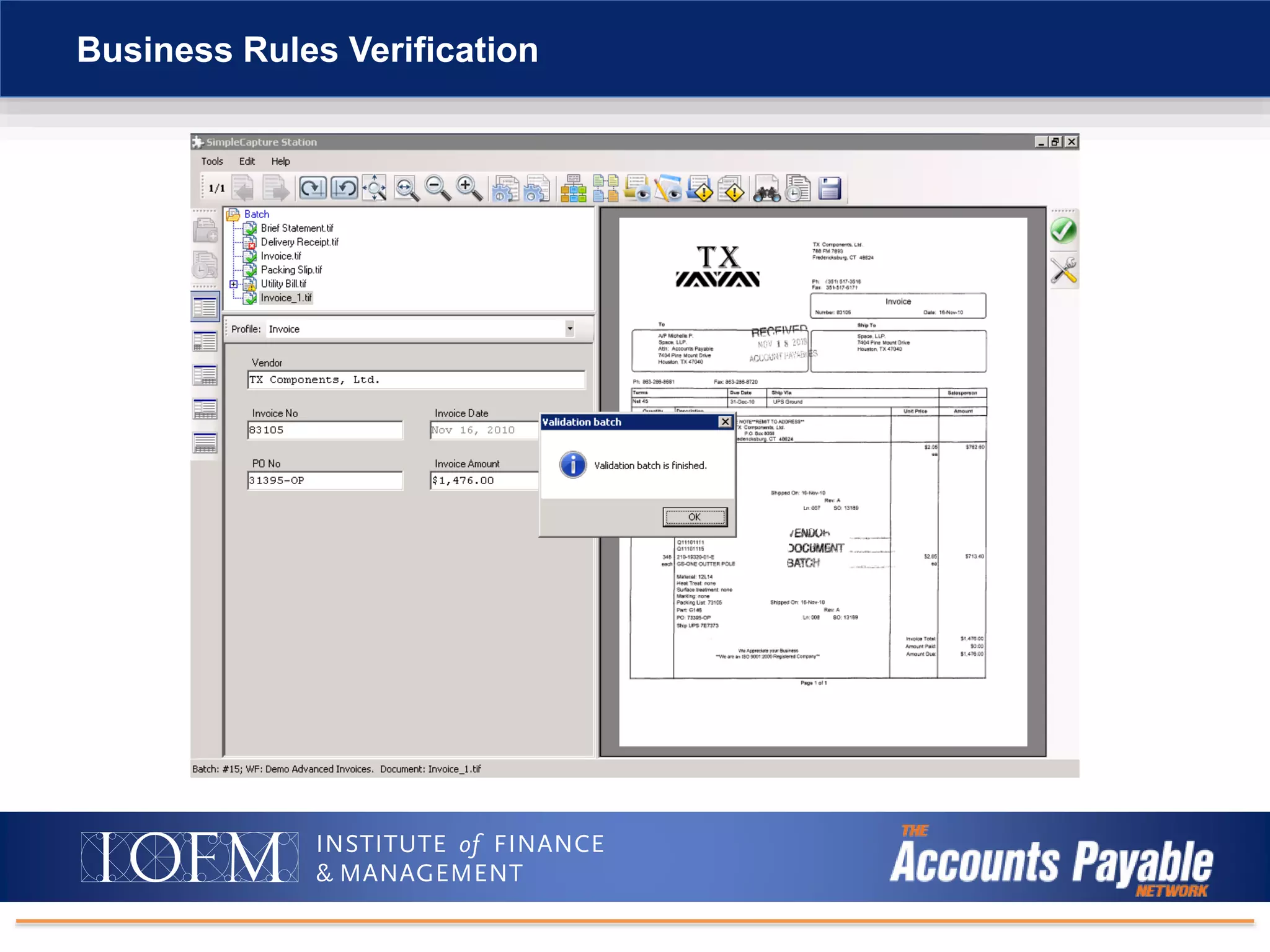 Business Rules Verification
 