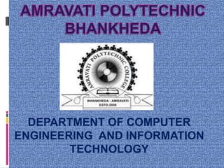 DEPARTMENT OF COMPUTER
ENGINEERING AND INFORMATION
TECHNOLOGY
 