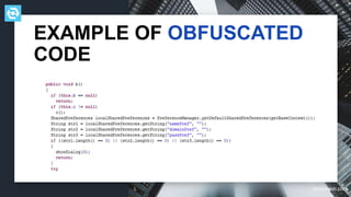 testdevlab.com
EXAMPLE OF OBFUSCATED
CODE
 