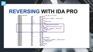 testdevlab.com
REVERSING WITH IDA PRO
 