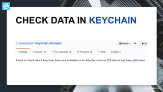 testdevlab.com
CHECK DATA IN KEYCHAIN
 