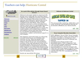 Teachers can help:  Hurricane Central 