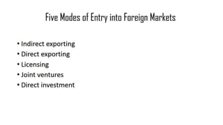 Tapping into global markets