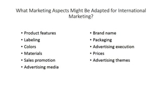 Tapping into global markets