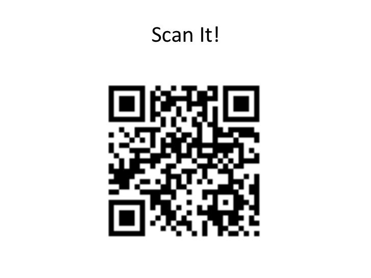 Tapping into QR codes ACE 2012