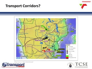 Transport Corridors?
Map Source: Mott MacDonald
 