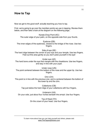 EFT - Tapping Solution Ebook | PDF