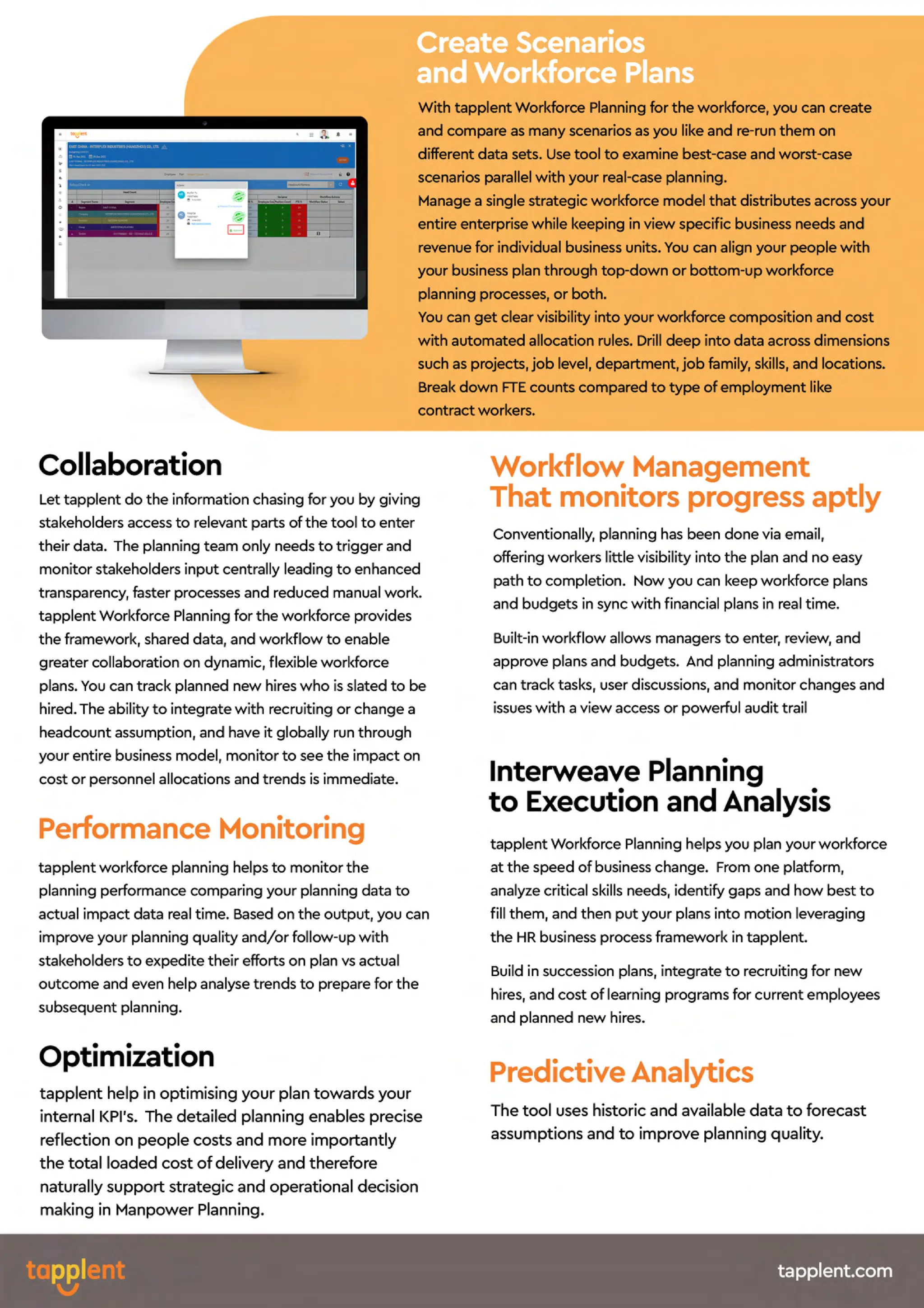 Workforce Management Software | Tapplent | PDF