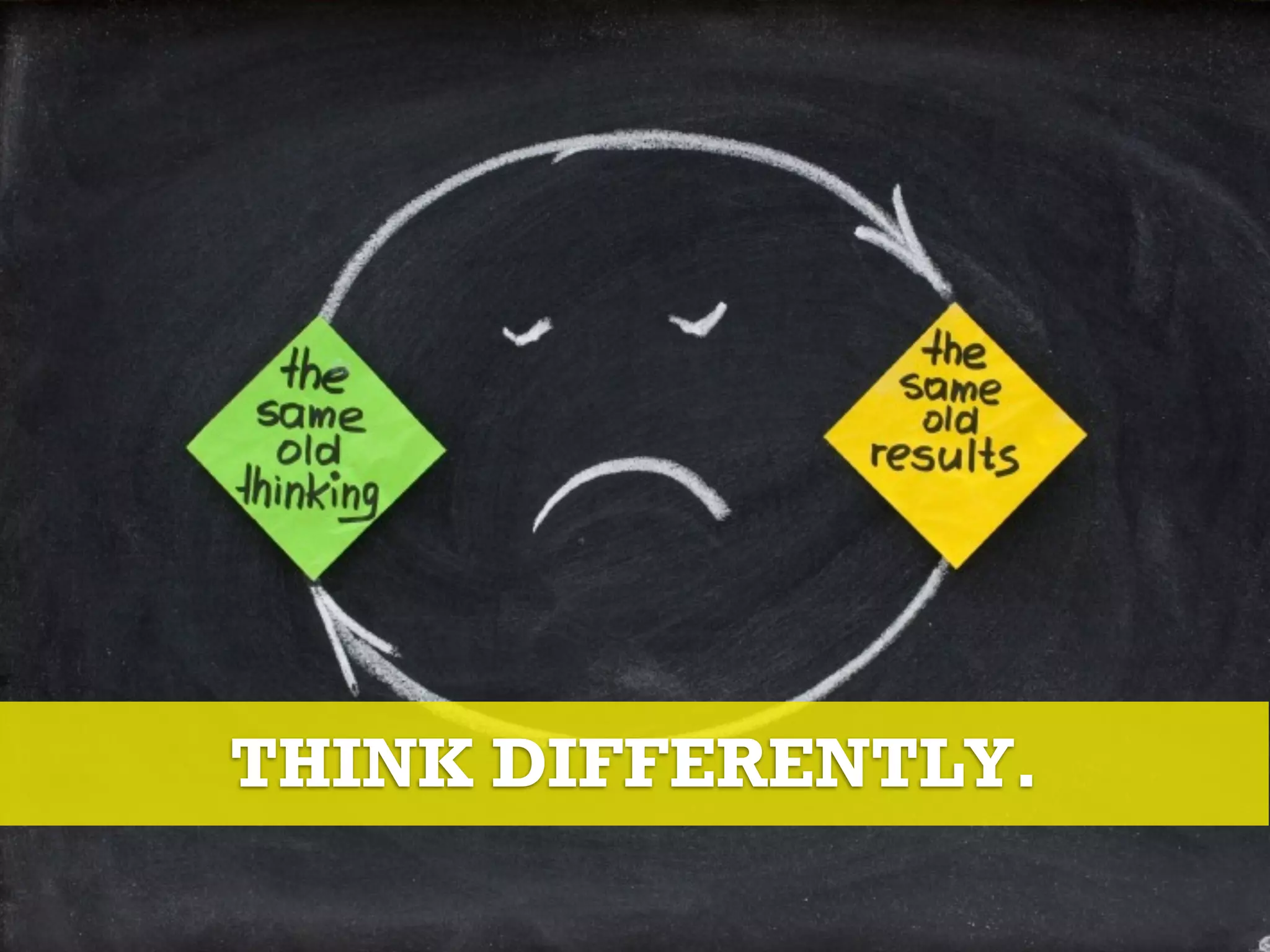 THINK DIFFERENTLY.
 