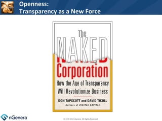 Openness: Transparency as a New Force  | © 2010 nGenera. All Rights Reserved.  