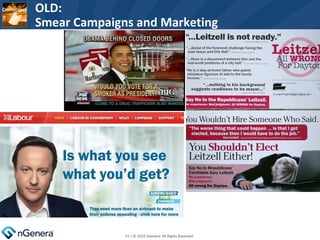OLD: Smear Campaigns and Marketing  | © 2010 nGenera. All Rights Reserved.  