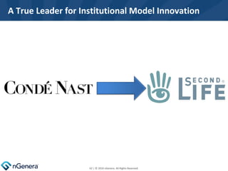 A True Leader for Institutional Model Innovation  | © 2010 nGenera. All Rights Reserved. 