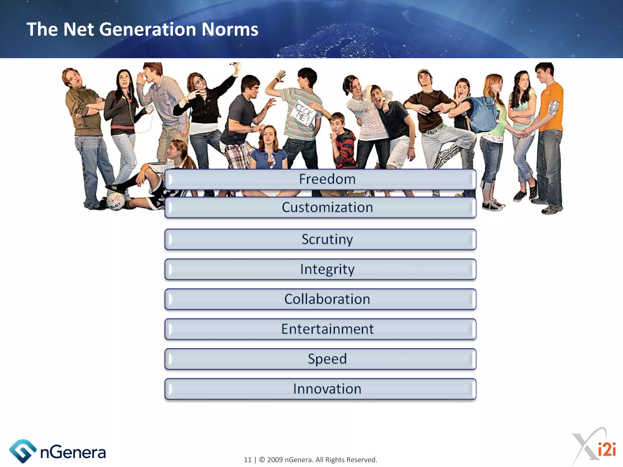 The Net Generation Norms




                      11 | © 2009 nGenera. All Rights Reserved.
 