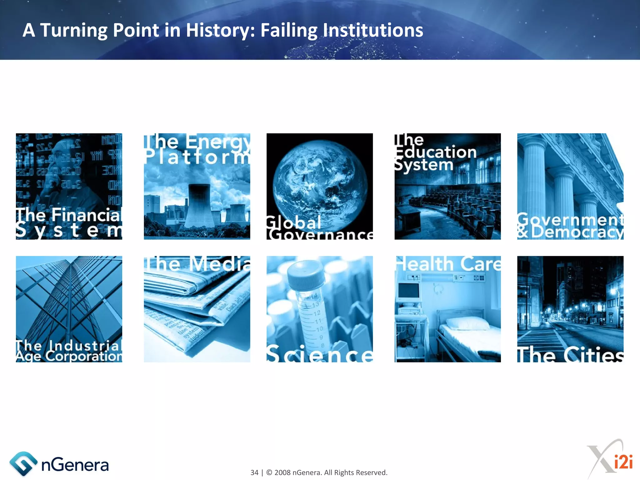 A Turning Point in History: Failing Institutions




                           34 | © 2008 nGenera. All Rights Reserved.
 