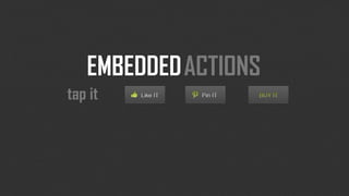 EMBEDDED ACTIONS
tap it   like it   pin it   buy it
 