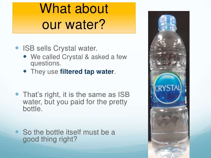 good things about tap water