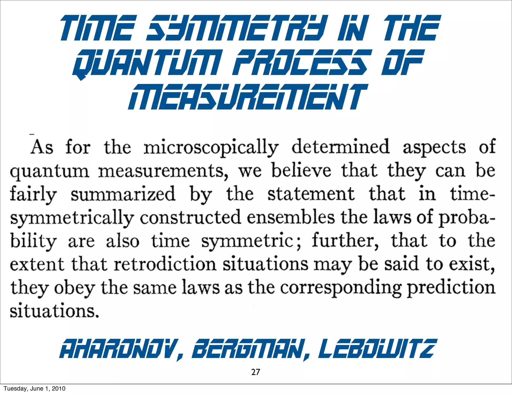 two gates
                                             G1                            G2
                            t
                                                                                      D
                                                                 T4( 2 )
                                                                            T3( 2 )

                                      (1 )
                                     T2                          T2( 2 )

                                                                 T1( 2 )
                            S                     T1(1)

                                L1                        L 21

                                             L2                                           x




Sunday, November 29, 2009
 