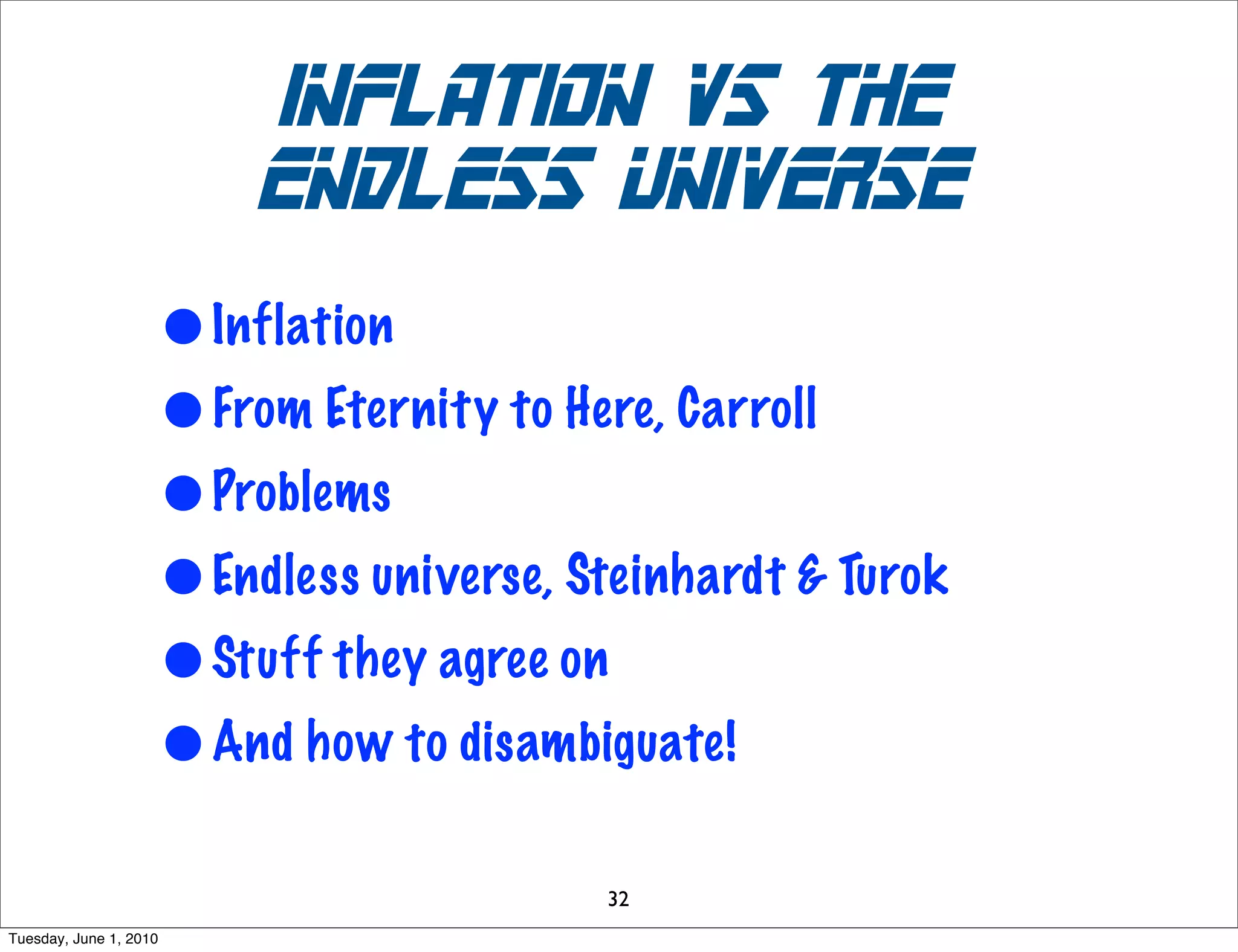 Lindner’s double slit in
                            time




Sunday, November 29, 2009
 