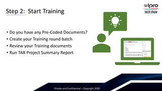 Tar Report Example TAR: Beginning to End | PPT