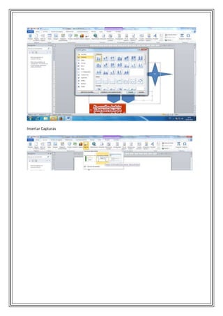 Insertar Capturas

 