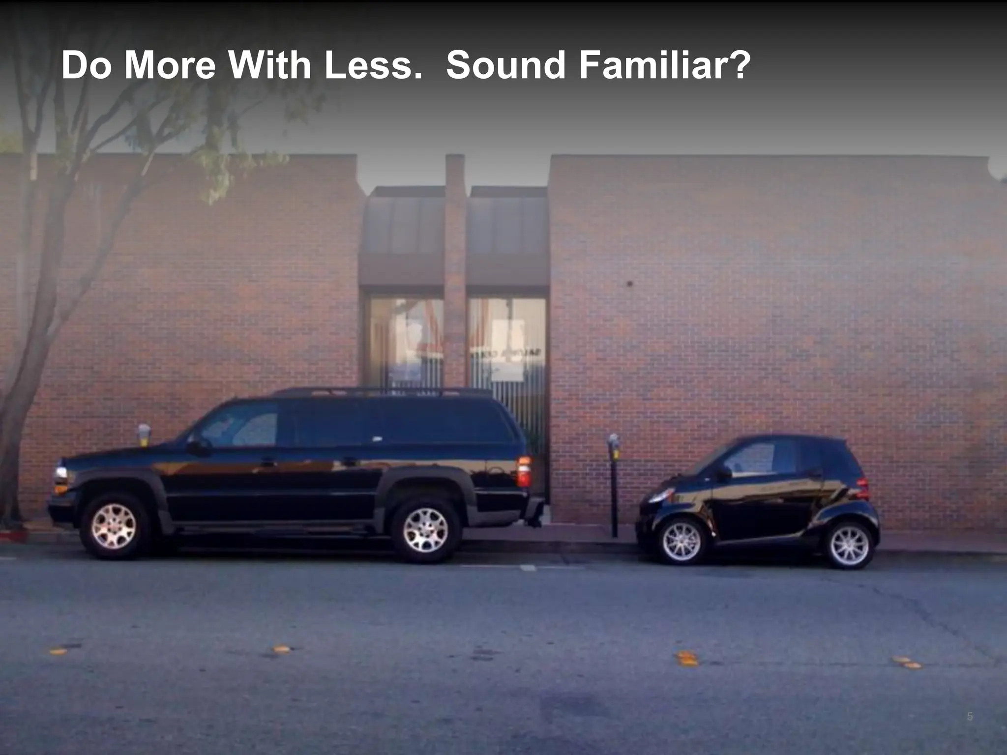 Do More With Less. Sound Familiar?




                                     Google Confidential and Proprietary   5
 