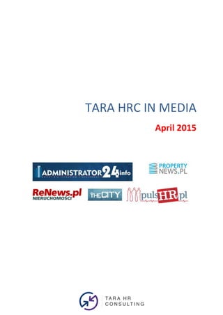 TARA HRC IN MEDIA
April 2015
 
