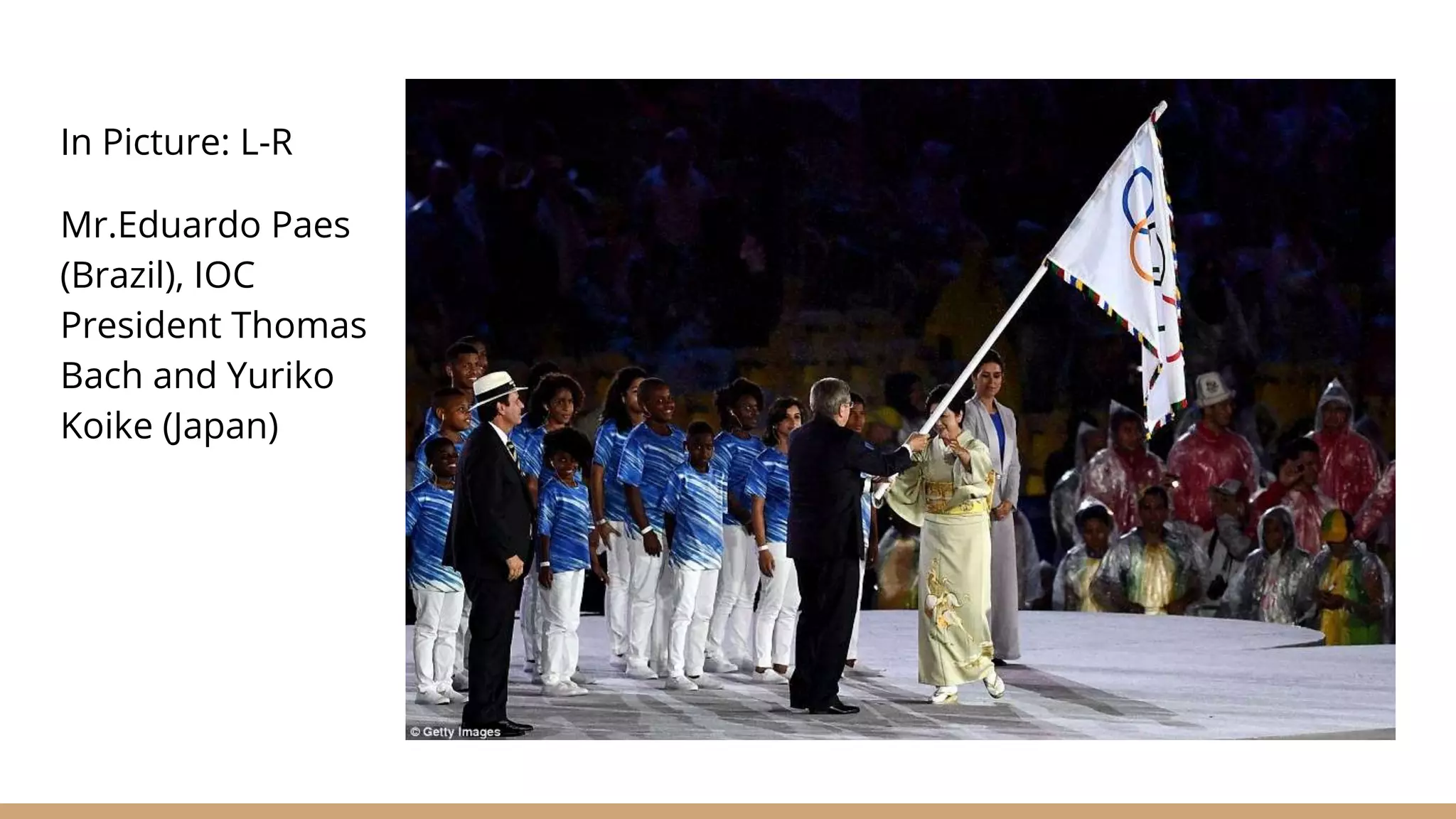 In Picture: L-R
Mr.Eduardo Paes
(Brazil), IOC
President Thomas
Bach and Yuriko
Koike (Japan)
 