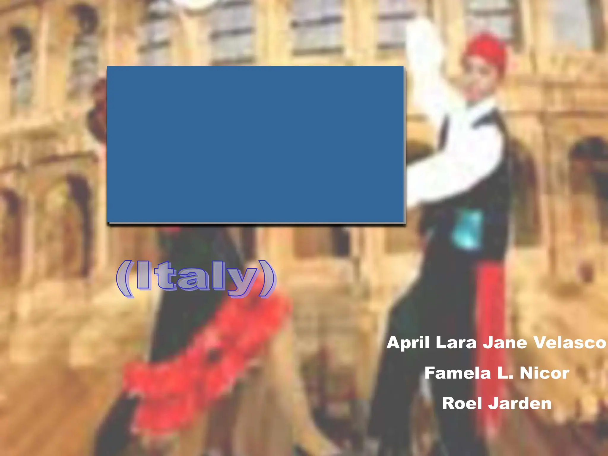 Tarantella italianfolkdanceforeigbdance ppt tarantella-italianfolkdanceforeigbdance-ppt