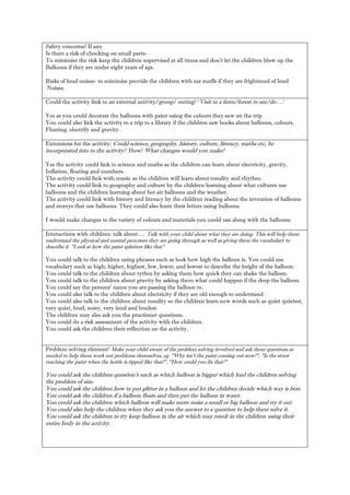 Balloon game | PDF