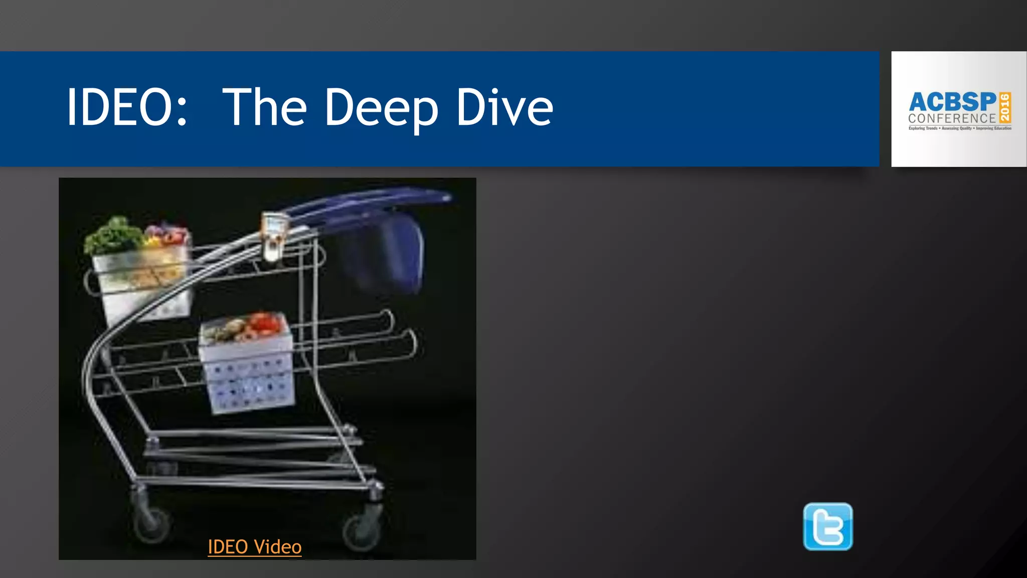 IDEO: The Deep Dive
IDEO Video
 