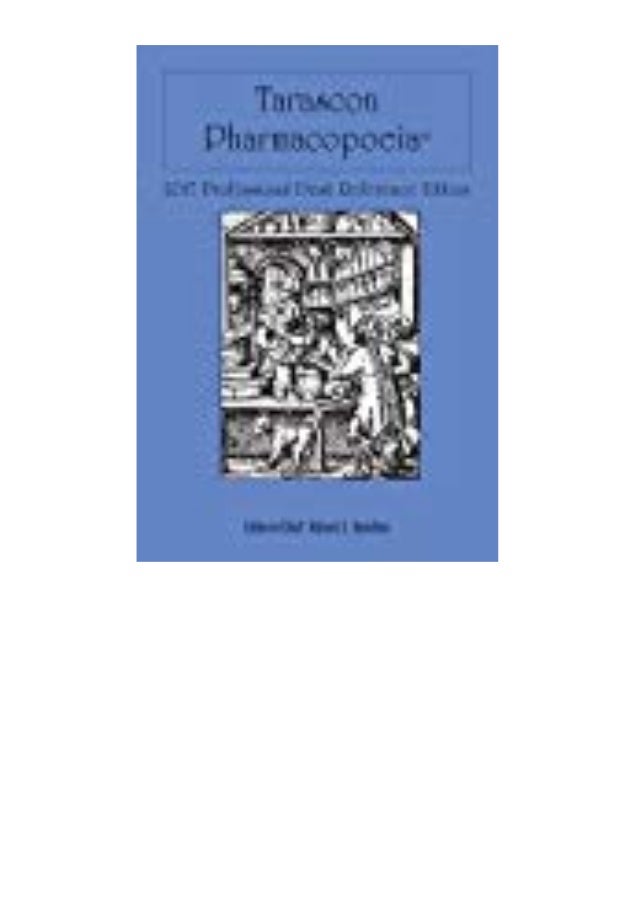 Tarascon pharmacopoeia 2017 professional desk reference ...