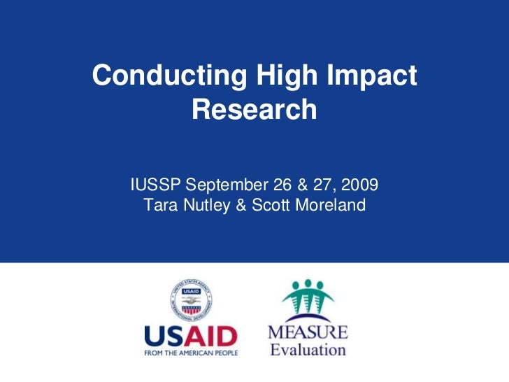 what is high impact research