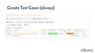 ®®
Create Test Cases (always)
 