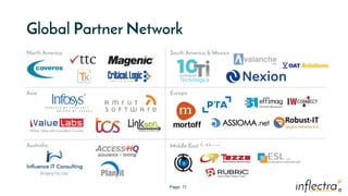 ®
®
Global Partner Network
Page: 11
North America
Asia
Australia
South America & Mexico
Europe
Middle East & Africa
 